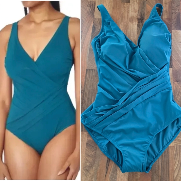 NWT Gottex‎ Lattice One Piece Swimsuit Size 12 - Picture 1 of 12